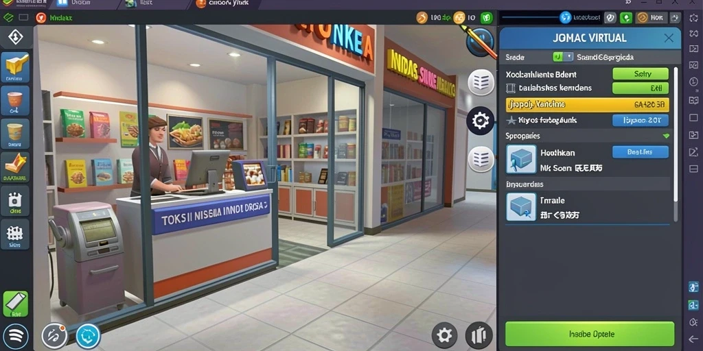 Tampilan antarmuka game yang memukau dan user-friendly.