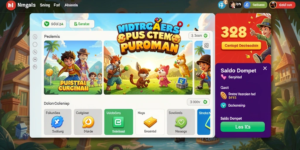 Tampilan utama permainan GAYO138 yang menarik.