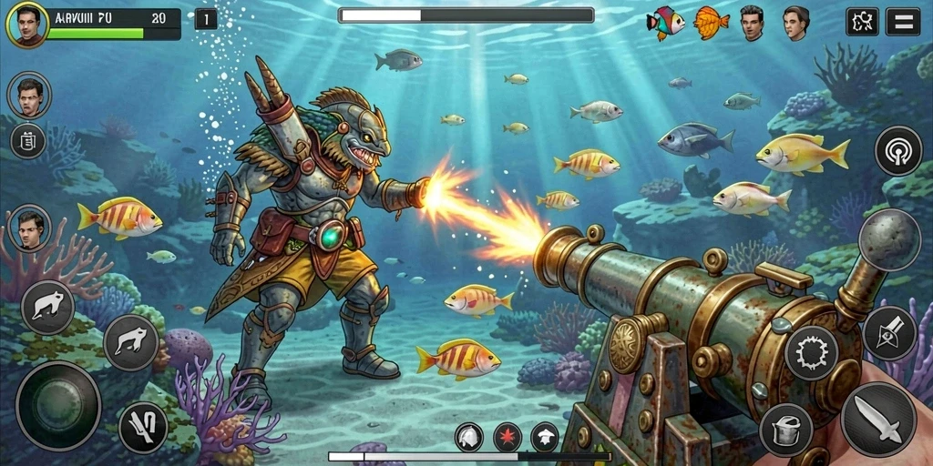 Tampilan awal game yang menarik dan mudah dimengerti.
