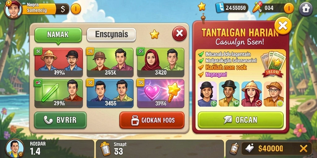 Screenshot menampilkan tampilan awal KIKOTOTO yang menarik.