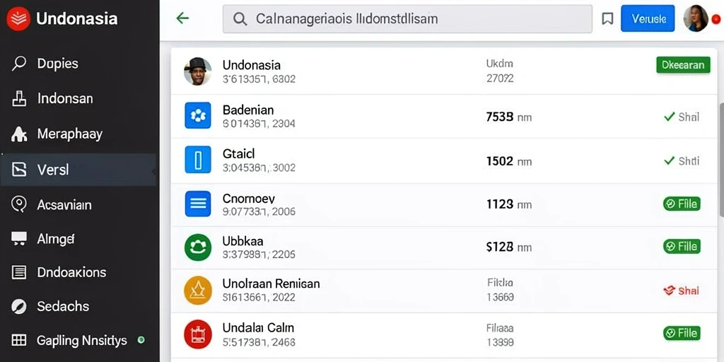 Tampilan antarmuka yang memudahkan navigasi pengguna.