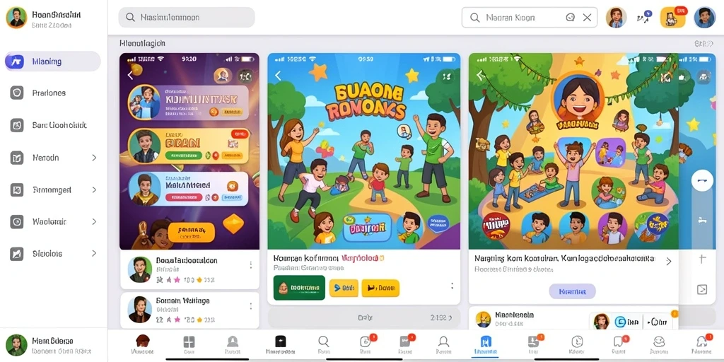 Tampilan level pertama yang penuh warna dan menantang.