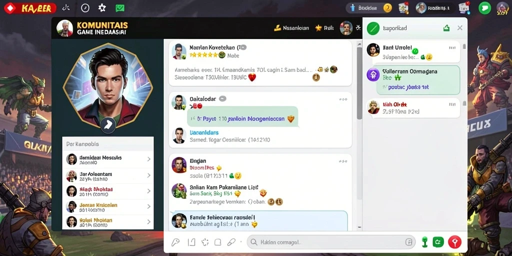 Screenshot menunjukkan karakter utama dalam pertempuran epik.