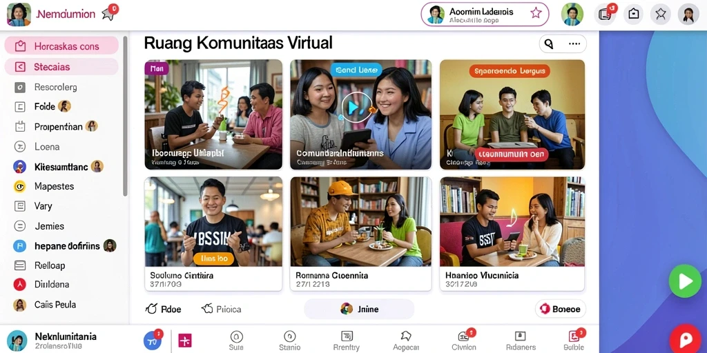 Tampilan utama aplikasi dengan navigasi yang mudah.
