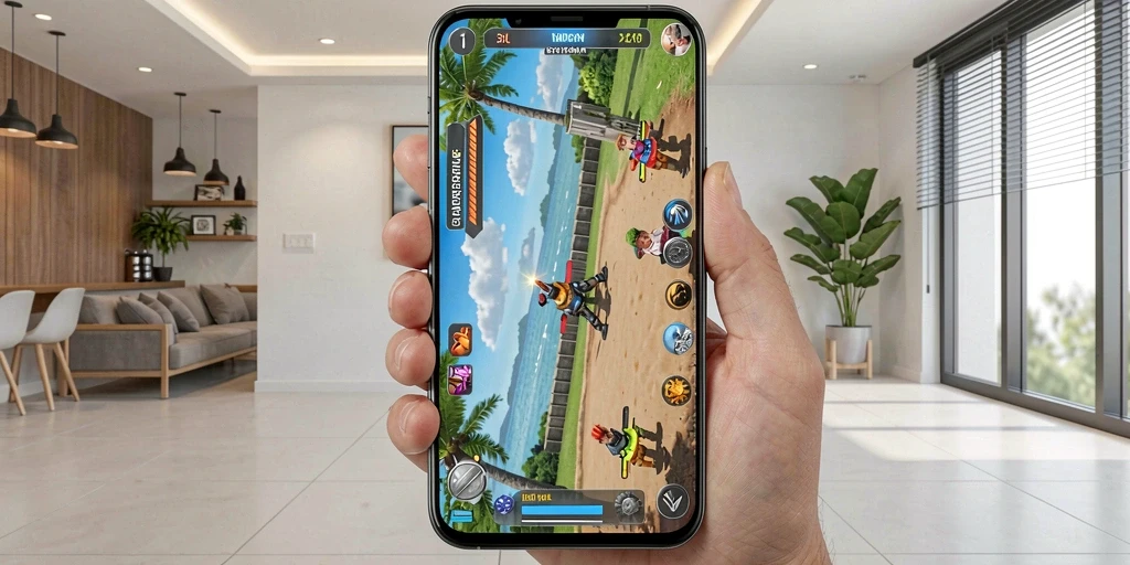 Screenshot menampilkan tema slot yang menarik dan penuh warna.
