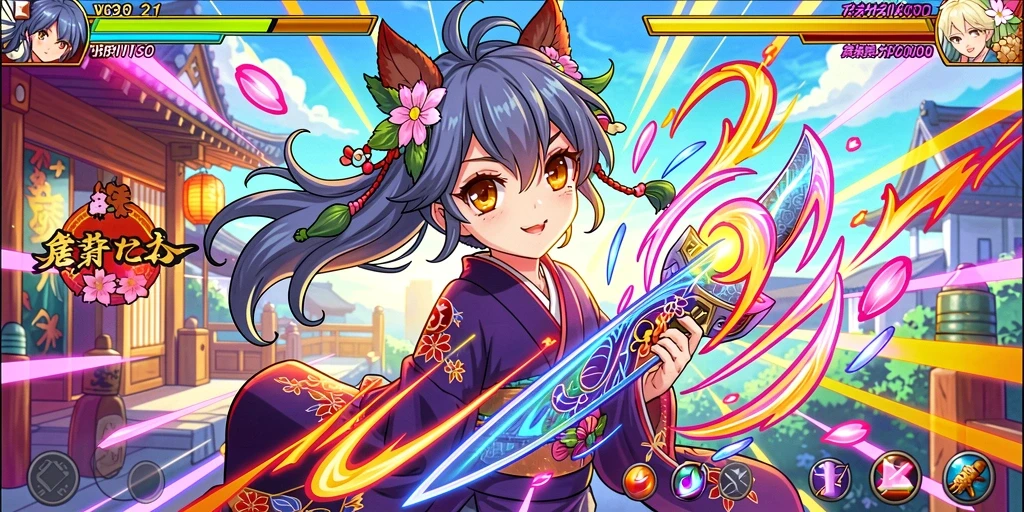 Tampilan permainan slot yang menarik dan berwarna.